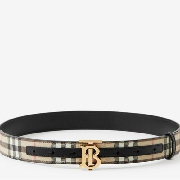 Burberry Accessories - - Burberry TH logo belt NWT L
